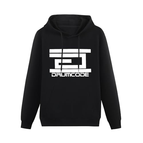TANYOUPIN Drumcode Techno Label Adam Beyer Rave Dance Music Hoody Men's Unisex Hoodie Sweatershirt Black XXL von TANYOUPIN