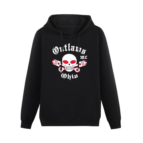 TANYOUPIN Outlaws Mc Ohio Hoodies Long Sleeve Pullover Loose Hoody Sweatershirt Black XXL von TANYOUPIN
