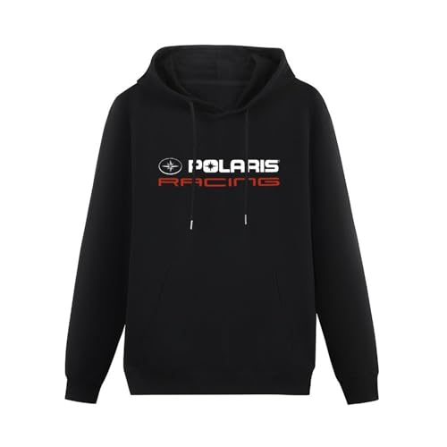 TANYOUPIN Polaris Racing RZR Snowmobile Men's Pullover Hoodies Unisex Black Cotton Hip Hop Print Sweatshirts Black S von TANYOUPIN