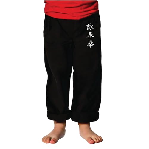 TAO MARTIAL Kung Fu Kinder Tai Chi und Wing Chun Kimono, leicht und locker, Schwarz Wing Chun, 10 Jahre von TAO MARTIAL