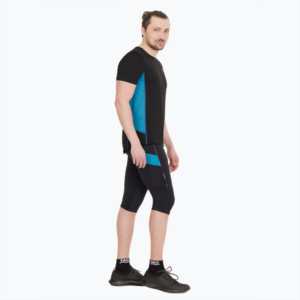 TAO Sportswear Atmungsaktive Herren 3/4-Lauftight Pontus mit Gesäßtasche von TAO Sportswear