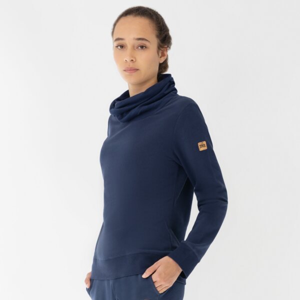 TAO Sportswear Kuscheliger Damen Hoodie COOLIA mit Stehkragen aus Bio-Baumwolle von TAO Sportswear