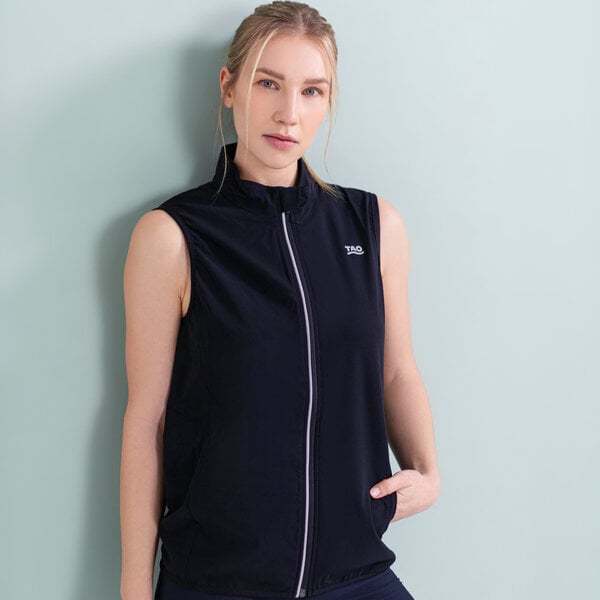 TAO Sportswear Leicht wind- und wasserabweisende Unisex Laufweste mit Reißverschlusstaschen von TAO Sportswear