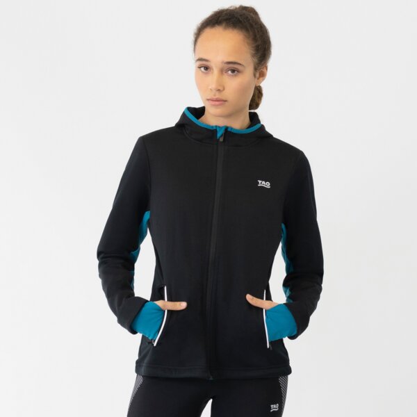 TAO Sportswear Warme, wasserdichte Damen Laufjacke BJARKA mit Kapuze und Daumenschlaufe von TAO Sportswear