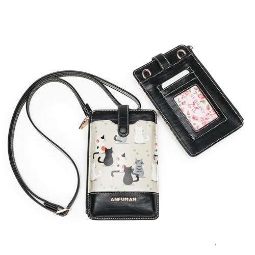TAOSITUE Leather Small Crossbody Bags for Women Designer Cell Phone Bag Wallet Purses Adjustable Strap von TAOSITUE