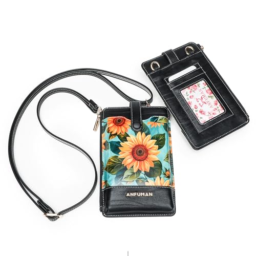 TAOSITUE Leather Small Crossbody Bags for Women Designer Cell Phone Bag Wallet Purses Adjustable Strap von TAOSITUE