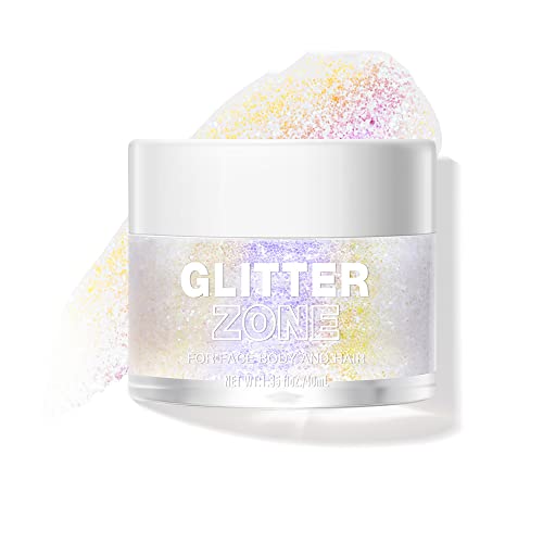 40ml Chic-Chat Glitter Gel Lidschatten, Chic-Chat Multi-Chrome Lidschatten, Farbwechselndes Glitter Gel, Chamäleon Gel Lidschatten für Haare, Gesicht, Körper (3#) von TAOZHIYAO