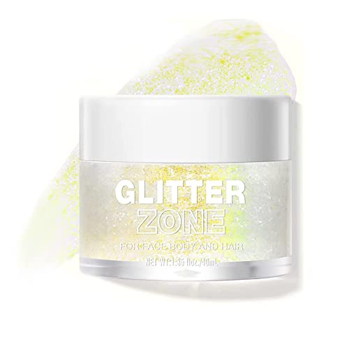 40ml Chic-Chat Glitter Gel Lidschatten, Chic-Chat Multi-Chrome Lidschatten, Farbwechselndes Glitter Gel, Chamäleon Gel Lidschatten für Haare, Gesicht, Körper (4#) von TAOZHIYAO