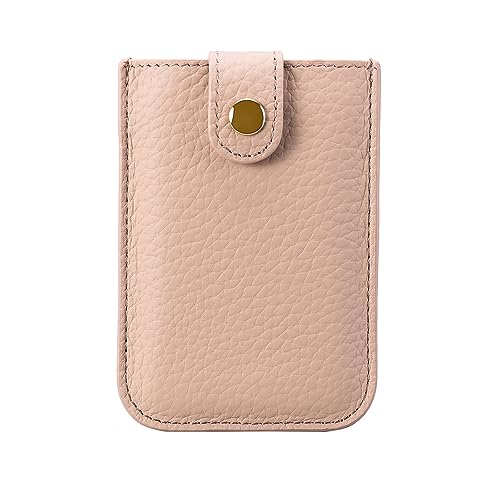 TAOZHIYAO Ultra-dünne Frauen Pull-Out-Kreditkarte Fall, PU Leder Schnalle Design Business Card Holder Frauen Münze Tasche, Stack Up Pull Out Mini Kaskadierung Geldbörsen (Rosa) von TAOZHIYAO