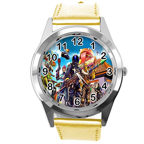 Gold Leder Runde Uhr FG2 von TAPORT