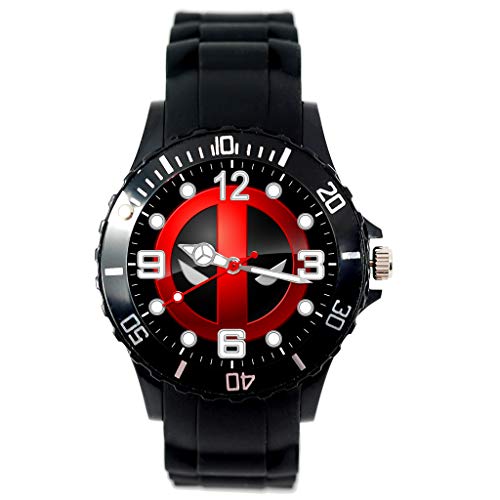 TAPORT Quarzuhr mit schwarzem Silikonband für Action-Fans, Schwarz , Armband von TAPORT