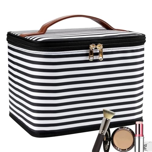 Kosmetiktasche aus PU-Leder, Reisekosmetiktaschen für Damen | Vielseitiger Kulturbeutel,Reise-Make-up-Tasche mit Reißverschluss, tragbares waschbares Make-up-Taschen-Organizer-Etui aus PU-Leder Tarako von TARAKO