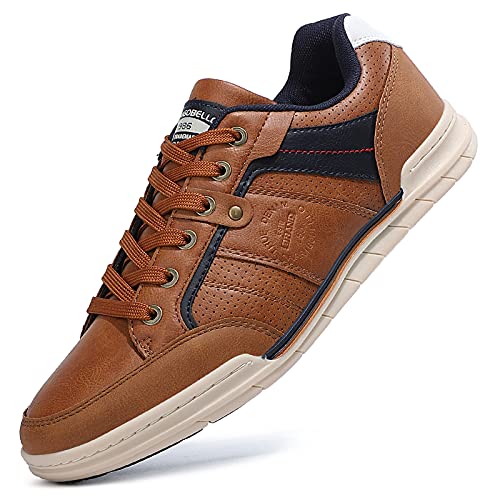 TARELO Sneaker Herren Freizeitschuhe Mode Schuhe Braun 42 von TARELO SINCE 1986