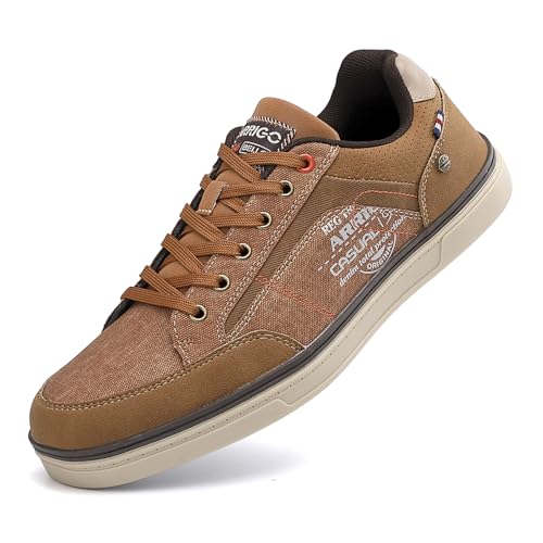 TARELO Sneaker Herren Freizeitschuhe Mode Schuhe Braun 42 von TARELO SINCE 1986