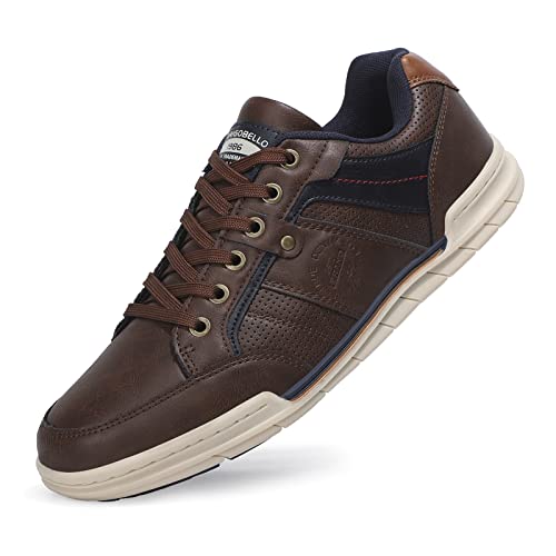 TARELO Sneaker Herren Freizeitschuhe Mode Schuhe Braun 44 von TARELO SINCE 1986