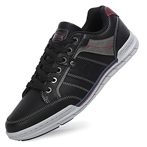 TARELO Sneaker Herren Freizeitschuhe Mode Schuhe Schwarz 41 von TARELO SINCE 1986