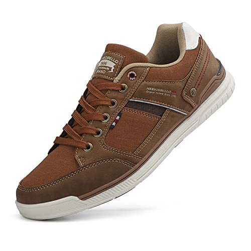 TARELO Sneaker Herren Freizeitschuhe Mode Schuhe Braun 43 von TARELO SINCE 1986