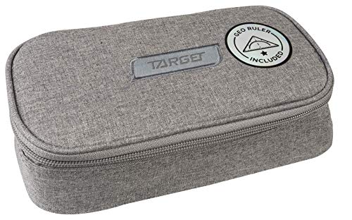 Target Unisex-Adult Compact Geo Pencil case, Grey, One Size von TARGET