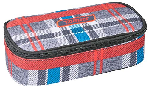 Target Unisex-Adult Compact Geo Pencil case, Grey/Red, One Size von TARGET