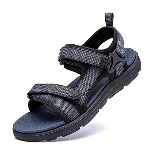 TARKA Unisex Bioline Leder Sandalen (Blau, EU Schuhgrößensystem, Erwachsene, Numerisch, M, 45) von TARKA