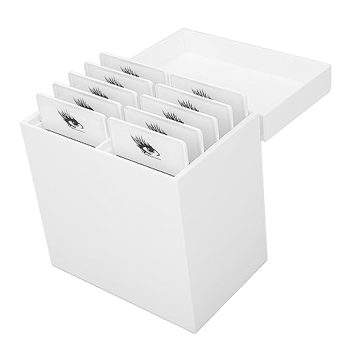 10-lagige Acryl-Wimpern-Aufbewahrungsbox – Flip-Cover-Design, Mehrere Schubladen, Staubdichter Organizer für Künstliche Wimpern mit UV-Reinigung für Wimperngeschäfte, von TARSHYRY