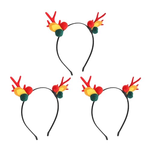 Aneco Weihnachts-Stirnband mit 12 Verschiedenen Weihnachtsbaum-Weihnachtsmann-Geweihen, Rentier-Elfen-Hut-Stirnband + Glitzer-Haarband | Leicht und Stabil, Geeignet für von TARSHYRY