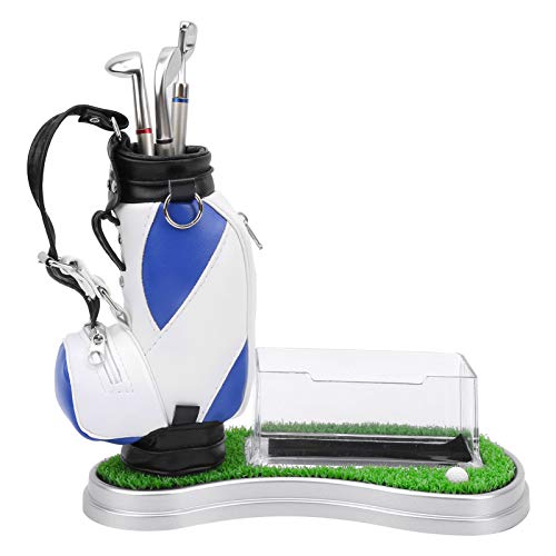 Golfstift -Set, Golfstifte Mini Desktop Bag Stifthalter mit Golfstifte Visitenkartenbox Basis -Schreibtisch Zubehör Set Golfstift -Set, Golfstifte Mini Desktop Bag Stifthalter mit Golfstifte Visitenkartenbox Basis -Schreibtisch Zubehör Set von TARSHYRY