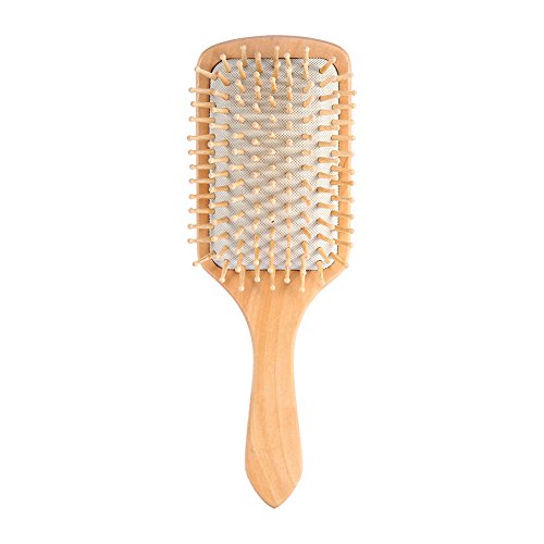 Holzkämme Paddel Haar Kopfhaut Pflege Gesundes Kissen Airbag Massage Haarbürste 2 Farben (Weiß) von TARSHYRY
