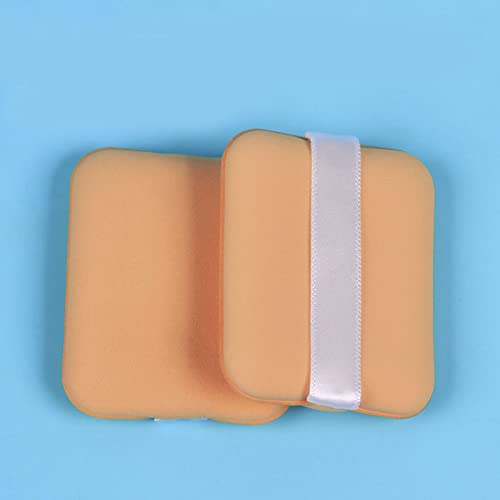 TARSHYRY Dual -S -Sided Weichpulver Puff Kissen Make -up Schwamm Nasses Trockenes Werkzeug für Empfindliches Make -up (Quadratische Hautfarbe) von TARSHYRY