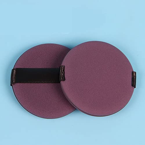 TARSHYRY Dual -S -Sided Weichpulver Puff Kissen Make -up Schwamm Nasses Trockenes Werkzeug für Empfindliches Make -up (rund, tiefviolett) von TARSHYRY