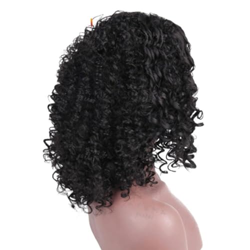 TARSHYRY Eine Wellige Synthetische Haar Perücke 14in mit Looks für Frauen Schwarzbraune Blondine von TARSHYRY