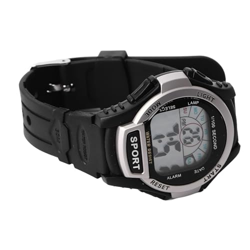 TARSHYRY Herren-Digitaluhr, Sportuhr, Elektrische Herren-Digital-Sportuhr, Wasserdicht, Leuchtend, Sport-Armbanduhr für Studenten, Herren, Schwarz von TARSHYRY