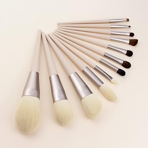TARSHYRY Professionell Super Soft Make -up Pinsel Set Elastizität Bequemer Kosmetischer Pinsel -Set Morandi Farbe 12pcs für Lidschatten Tragbares Make -up (Morandi Farbe + Box) von TARSHYRY