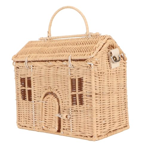 TARSHYRY Strohhalm, Handgewebte Rattan -Tasche Gewebte Taschen für Frauen Wicker -Geldbörse mit Einem Sehnsüchtigen Riemen Rattan für Strandreiseausflug TARSHYRY Strohhalm, Handgewebte Rattan -Tasche Gewebte Taschen für Frauen Wicker -Geldbörse mit Einem Sehnsüchtigen Riemen Rattan für Strandreiseausflug von TARSHYRY