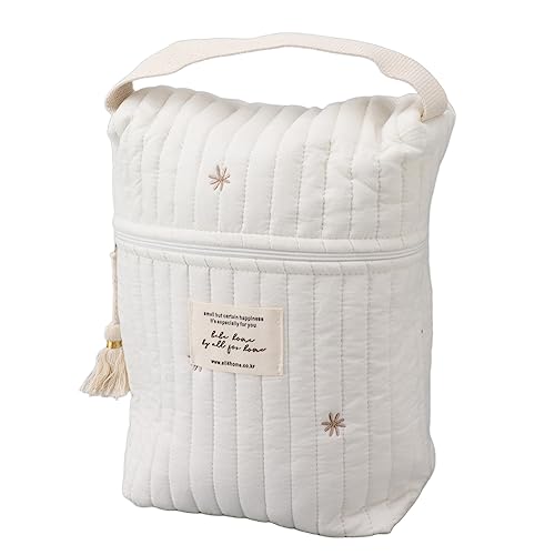 TARSHYRY Windelbeutel Organisierungsbeutel, Windelbeutel -Tasche Mehrfunktion Mutterschaftsbeutel Gestopfte Baumwolle Niedliche Mini Wickelbeutel Baby Kinderwagen Reißverschlussbeutel für (Stern von TARSHYRY