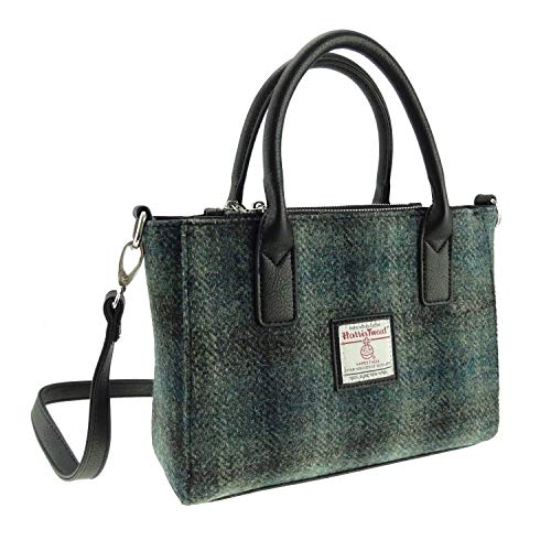 TARTAN TWEEDS Kleine Damen Tragetasche aus Harris Tweed Brora, Moosgrün TARTAN TWEEDS Kleine Damen Tragetasche aus Harris Tweed Brora, Moosgrün von TARTAN TWEEDS