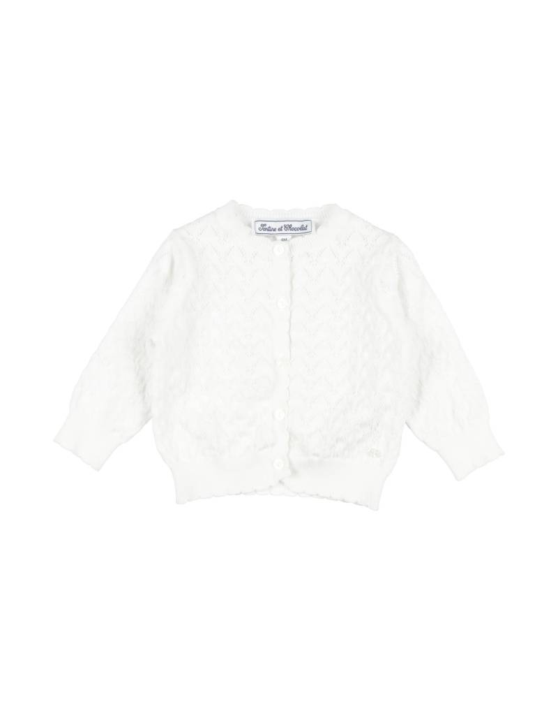 TARTINE ET CHOCOLAT Strickjacke Kinder Weiß von TARTINE ET CHOCOLAT