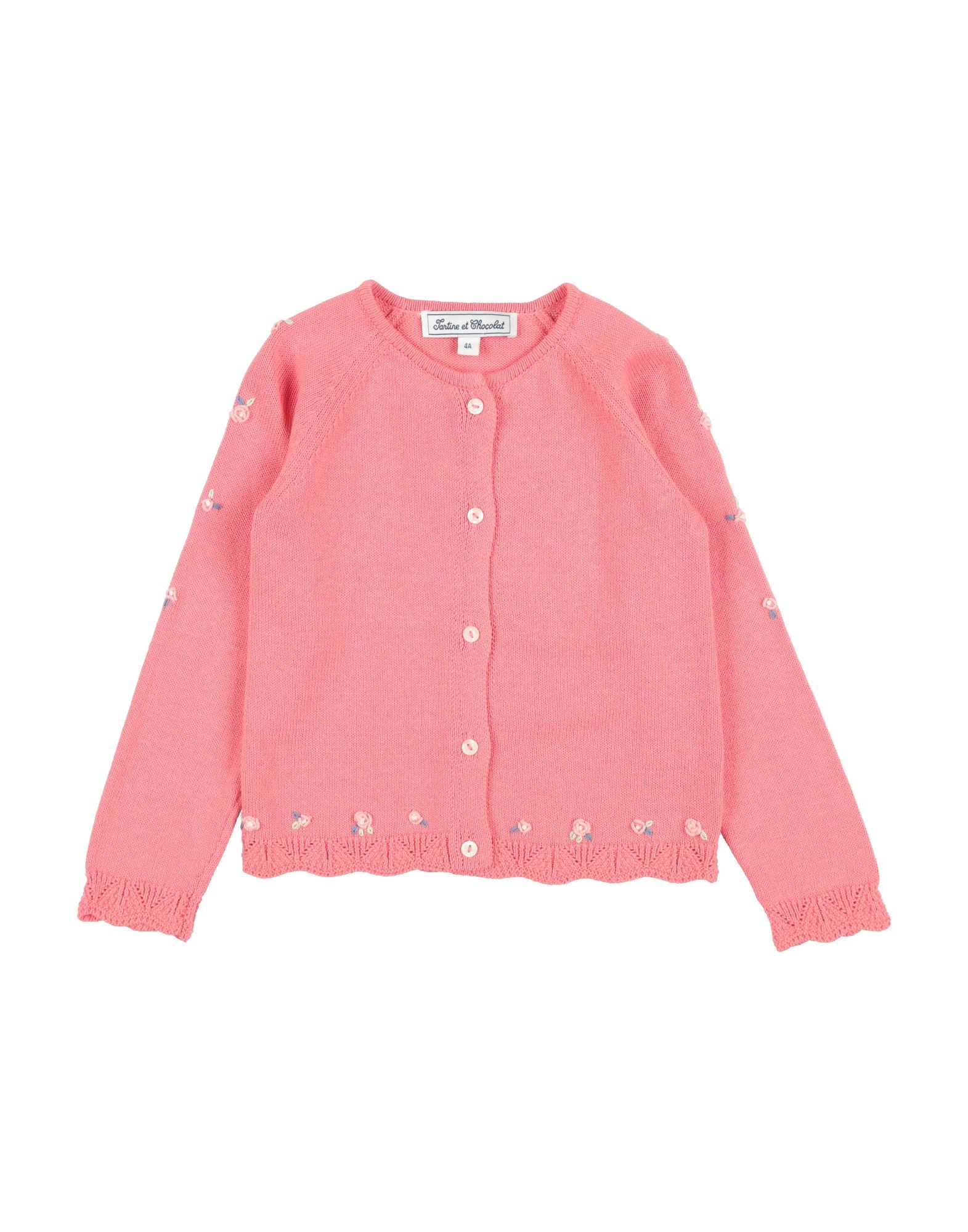 TARTINE ET CHOCOLAT Strickjacke Kinder Lachs von TARTINE ET CHOCOLAT