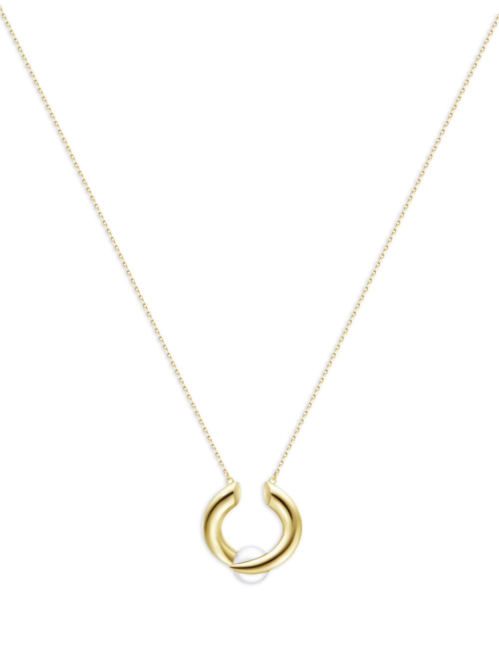 TASAKI 18kt Collection Line Danger Horn Novel Gelbgold-Perlenkette von TASAKI