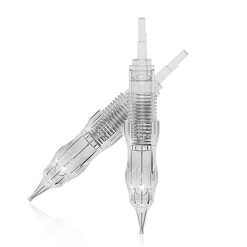 TATELF Tattoo Cartridges Needles 10pcs 1R0.3mm Screw Thread Needle for Permanent Makeup Machine Eyebrows Shading Eyeliner Lip Contour von TATELF