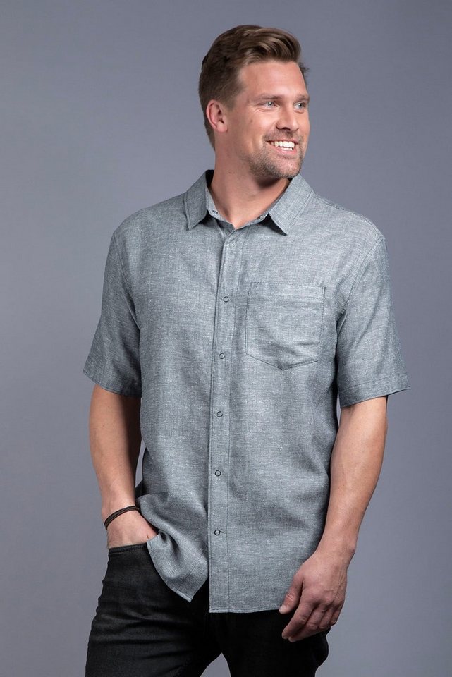 TATONKA® Outdoorhemd Wanderhemd Tiark (aus Hanf und Cellulose-Faser Lyocell) blau Herren von TATONKA®