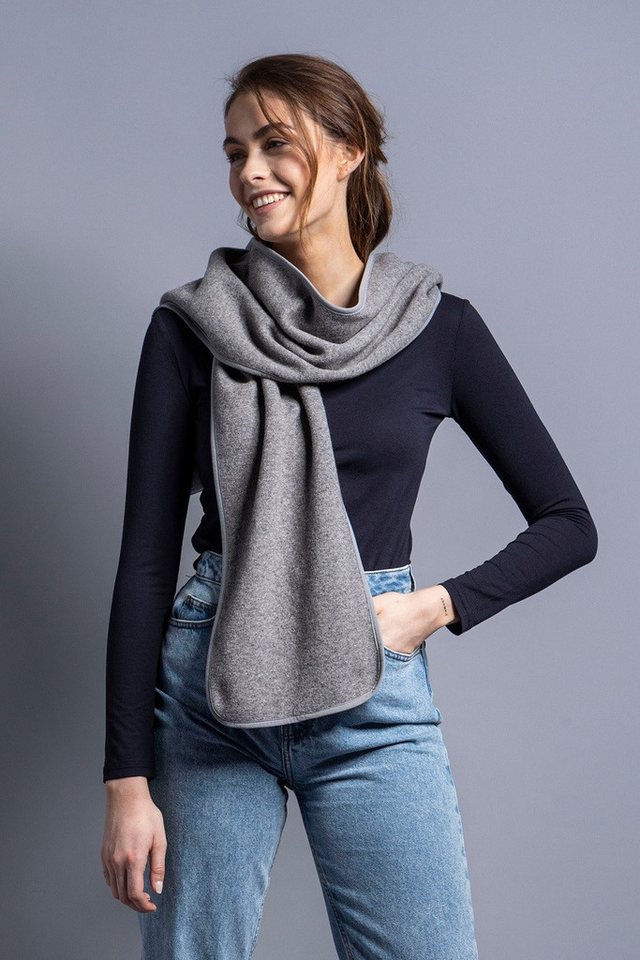 TATONKA® Strickschal Lakho Scarf pebble grau 25x200cm - 1 Stück von TATONKA®