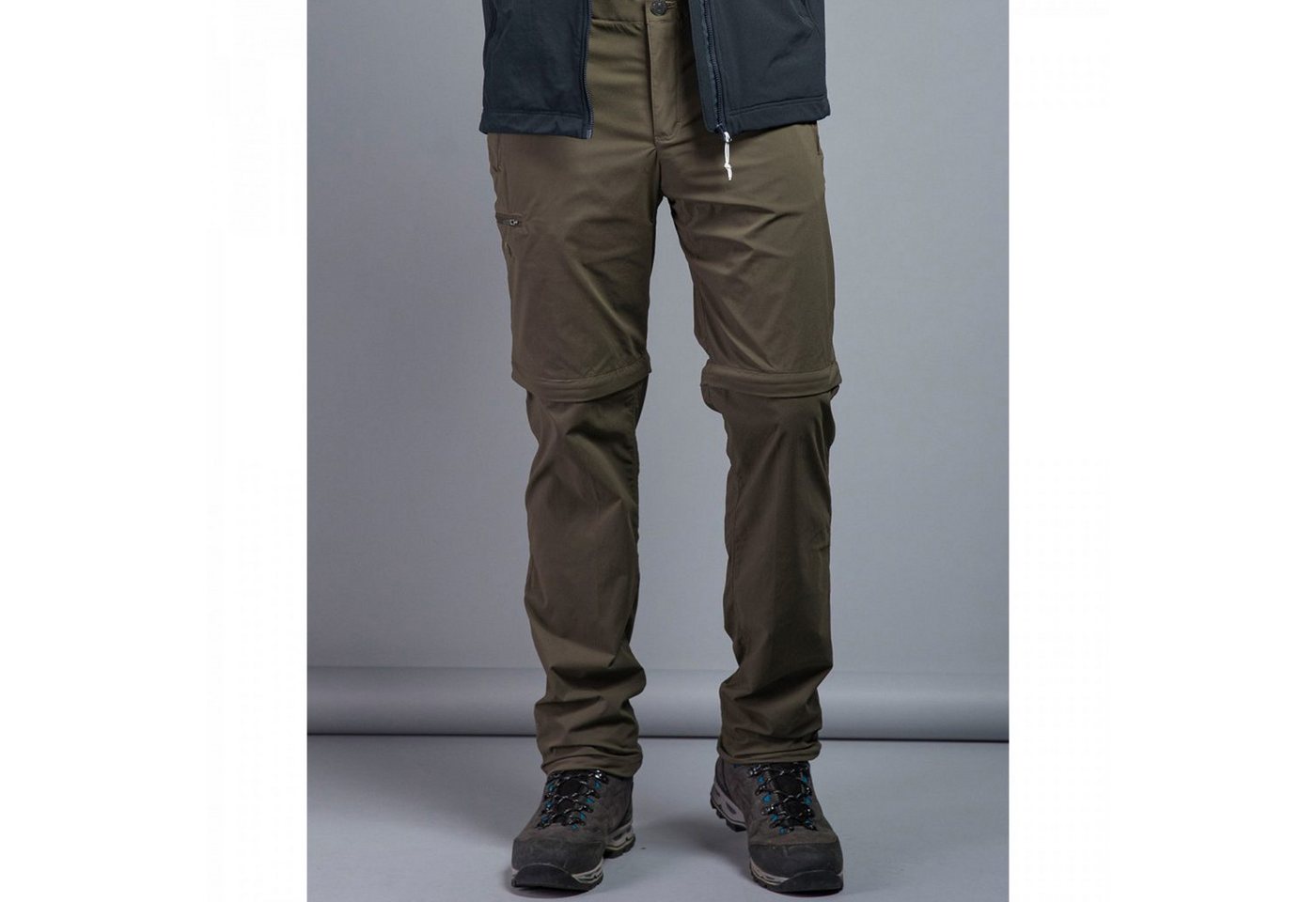 TATONKA® Trekkinghose Travel M's Zip Off Hose - Herren Softshell-Hose (Langgröße) - bark g von TATONKA®