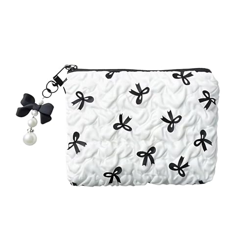 TAVBAGVSK Kleine Make-up-Tasche für Geldbörse, PU, Mini-Make-up-Tasche, niedliche Kosmetiktasche für Damen, tragbare Mini-Kosmetiktasche, Reise-Mini-Make-up-Tasche für Lippenstift, Schlüssel von TAVBAGVSK