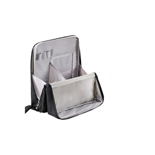 TAYASH Doresty Make-up-Tasche, Stehende Make-up-Tasche, tragbar, großes Fassungsvermögen, wasserdicht, Mehrzweck-Kulturbeutel mit Fächern, Schreibwaren-Organizer mit Fächern, einfarbig, Black TAYASH Doresty Make-up-Tasche, Stehende Make-up-Tasche, tragbar, großes Fassungsvermögen, wasserdicht, Mehrzweck-Kulturbeutel mit Fächern, Schreibwaren-Organizer mit Fächern, einfarbig, Black von TAYASH