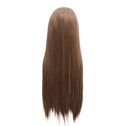 Perücke for Frauen, langes glattes Haar, Perücken for Frauen, seidig, Ombre, Braun, Spitze vorne, synthetische Perücke, Kostüm, Cosplay, Haar, perfekt for den Alltag von TAYGUM