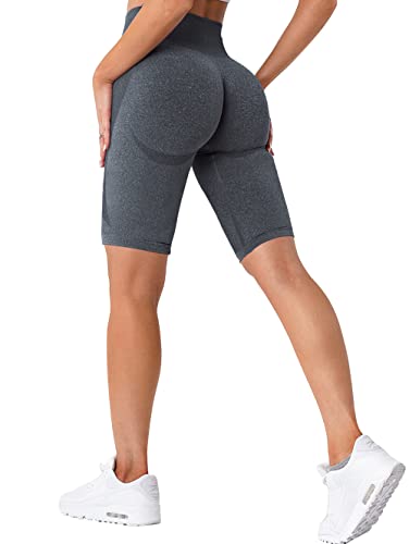 TAYOEA Radlerhose für Damen Sporthose Laufleggings Hohe Taille für Fitnessstudio Yoga Shorts Push up Po Scrunch Nahtlos Matte Kontur Smile von TAYOEA