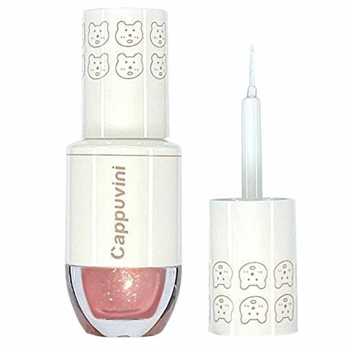 Bowling Liquid Eyeshadow Highlighter Seidenraupenstift - Bowling Glitter Lidschattenstift | 0,05 oz Augen Make-up Watery Texture Face Body Glitter Set Brighten Highlight Tayste von TAYSTE