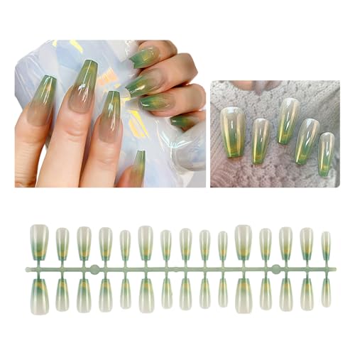 30 Stück Nägel Zum Aufdrücken Künstliche Nägel Glänzende Acrylnägel Volle Abdeckung Künstliche Künstliche Nägel Für Frauen Nägel Zum Aufdrücken Acrylnägel Glänzende Künstliche Nägel von TAZIZI