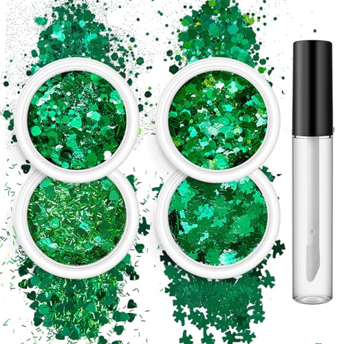 4 Box Nails Art Glitzer Pailletten Nagelflocken Entworfen Fantasy Nägel Kunstzubehör Für Frauen Und Mädchen Glitzernde Maniküre von TAZIZI